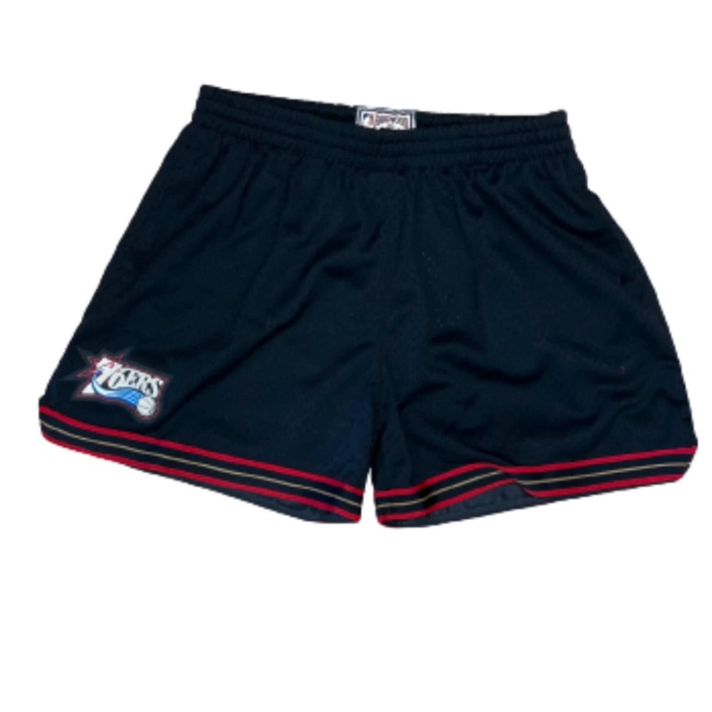 Women's Philadelphia 76ers Mitchell & Ness Black Jump Shot Shorts